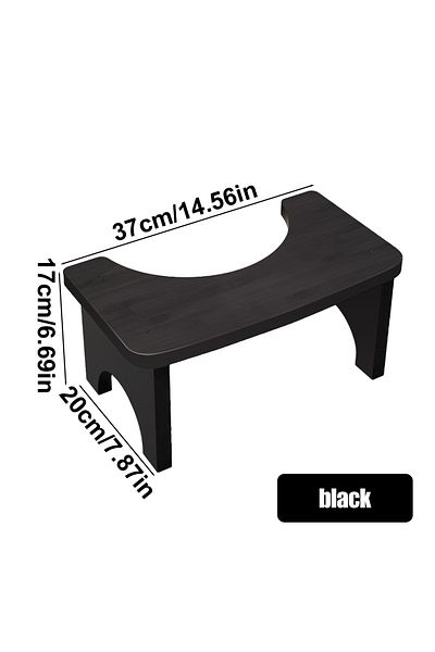 Choice DL121H Sturdy Portable Bamboo Toilet Squat Stool for Adults,Wide and Stable,Bathroom Potty Stool,Eas