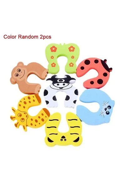 Choice Color Random 2pcs 2/5pcs Baby Safety Door Stopper for Newborn Furniture Protection Anti-pinch Hand C