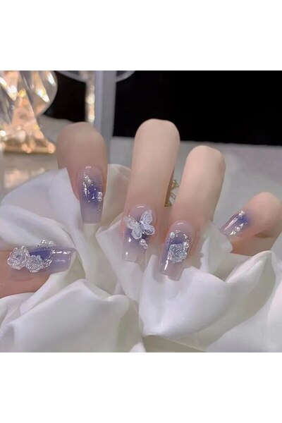 Choice SC483 24 قطعة أظافر صناعية مع غراء أظافر ومبرد أظافر واحد