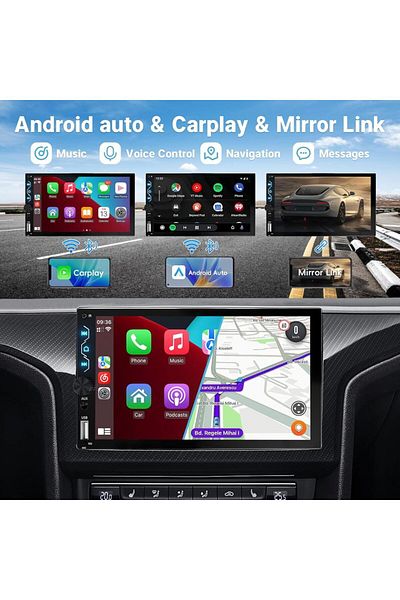 Choice 7 Inch Wireless Car Radio Stereo 2 Din HD Touch Screen Carplay Android Auto Car Video Player with...