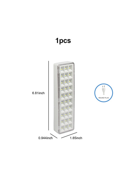 Choice R161-1p 1/2/3/4 قطع مصباح طوارئ 30LED مصباح إخلاء الطوارئ مثبت على الح...