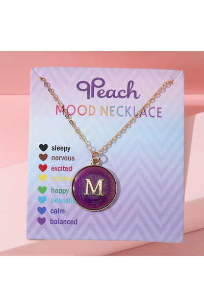 Choice قلادة عصرية متغيرة اللون حساسة لدرجة الحرارة مكونة من 26 حرفًا مصنوعة ...