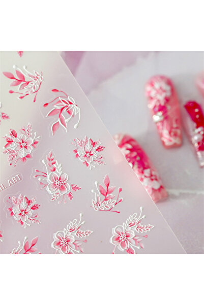 NAILFYOU 1 قطعة M116-F 1 قطعة 5D ملصقات أظافر يابانية كاواي فراشة فاخرة لامعة...