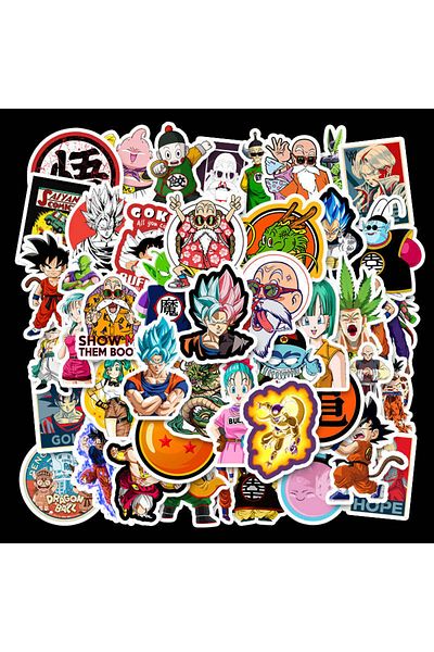 Choice 50pcs Dragon Ball Stickers Pack Waterproof Anime Stickers Laptop Skin Cute Phone Case Kawaii Pack...