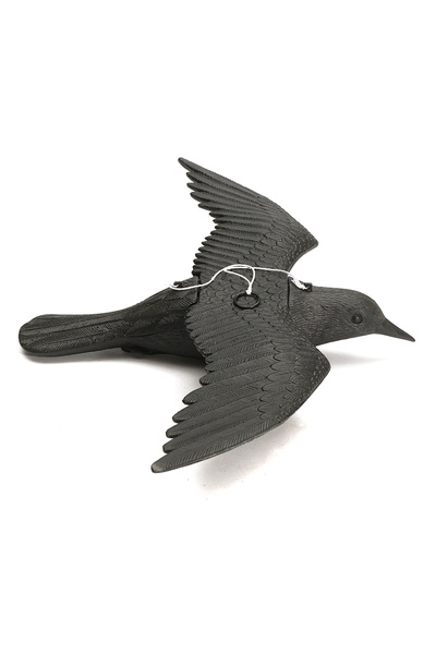 Choice غراب بلاستيكي ثلاثي الأبعاد على شكل صقر طائر مزيف، طارد للطيور، فزاعة لمكافحة الآفات، فزاعة للحديقة أو