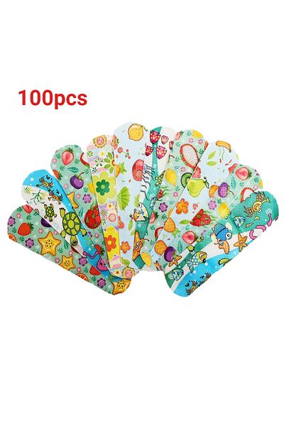 Choice C66-100pcs 100Pcs Kids Bandages Bulk Kids Cute Cartoon Bandages Flexible Adhesive Strips Medical Wat