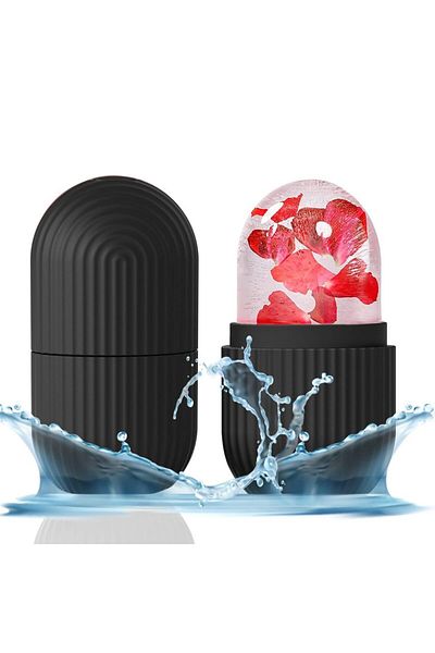 DUTRIEUX Black Reusable Ice Face Roller Beauty Ice Facial Rollers Mold Facial Massage Beauty Skin Care Tools