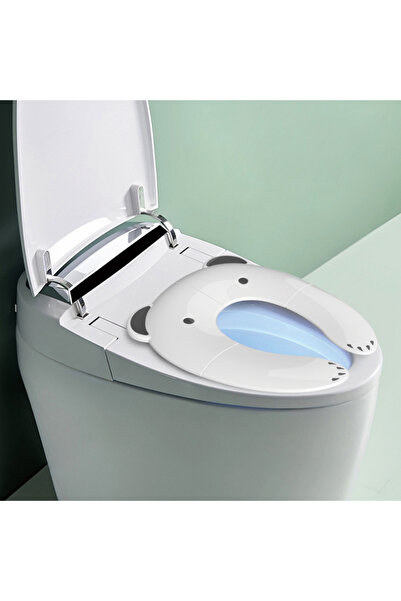 Choice مقعد مرحاض محمول قابل للطي للأطفال باللون الأبيض مع وسادة سيليكون مانعة للانزلاق ومقعد تدريب على استخدام المرحاض