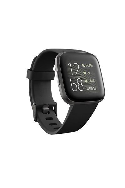 DIXSG Versa2-Black Fitbit Versa 2 Health and Fitness Smartwatch with Heart Rate, Music, Alexa Built-In, Sl