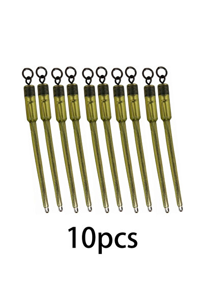 Choice 10 قطع من حلقات الصيد الفولاذية الدوارة - موصلات صيد الكارب وسيقان أكي...