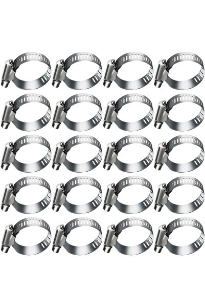 Choice5 مشابك خرطوم من الفولاذ المقاوم للصدأ قابلة للتعديل من 19 إلى 29 مم - ...