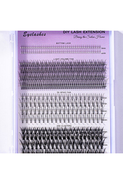 Choice1 400 قطعة من رموش MIX 5-16 مم، وصلات رموش فردية متعددة الأنواع، صينية رموش مختلطة ومتموجة، DIY