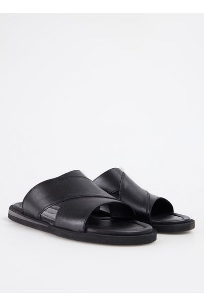 Hammer Jack Black Men's Slippers Ostuni̇ Terli̇k