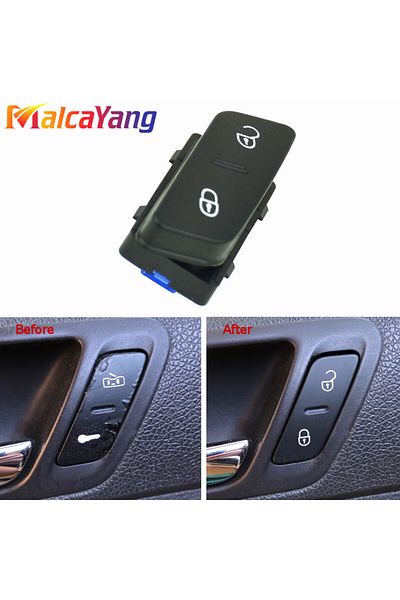 Choice Car Central Locking Safety Switch Door Lock Button For VW Jetta Golf 5 MK5 Passat CC Tiguan 1K096...