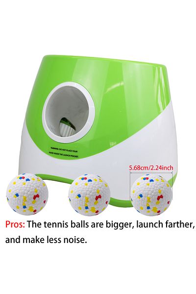 Choice Upgrade Version Dog Ball Thrower Launcher Ball Launcher for Dogs with 3Tennis Ball Interacive Dog To