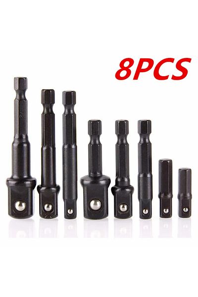 Choice 8pcs 4 /8/12pcs Impact Socket Adapter And Reducer Set Extension Set Socket Drill Adapter Turns Power