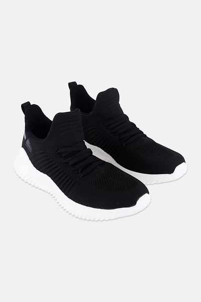 RBX Women Lace Up Training Shoes, Black