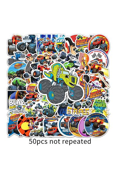 Choice 50pcs 50pcs Blaze Monster Machines Stickers Luggage Creative Waterproof Graffiti Puzzle Scooter Comp