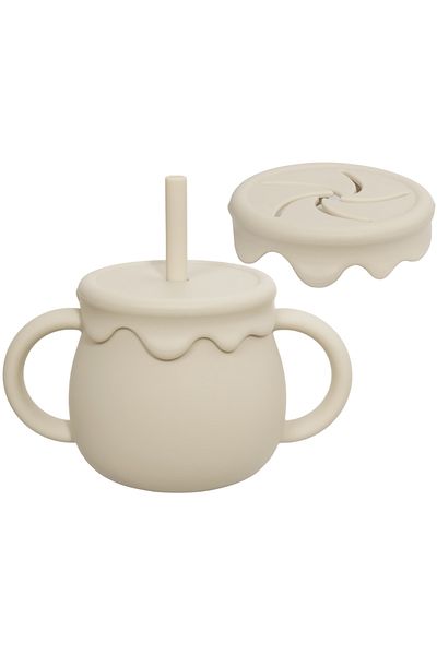 Choice F Baby Feeding Food Storage Box Snack Cup Portable Drinking Cup Infant Dual Purpose Sippy Cup Cover.