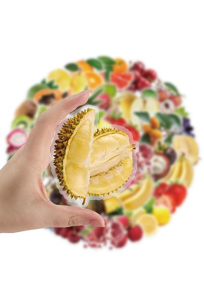 Choice 50pcs-076 50pcs Fruit Stickers Blueberry Transparent Pet Stickers Diy For Scrapbook, Journaling, Lap