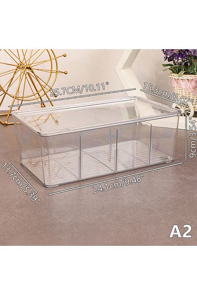 Choice A2 Tea Bag Storage Box Office Multifunctional Storage Box with Lid Acrylic Organizer Coffee Bag Comp