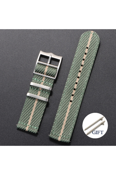 choice2 20mm A-LightGreen Beige 20 22mm Nylon Strap for Tudor for Watch Band ...