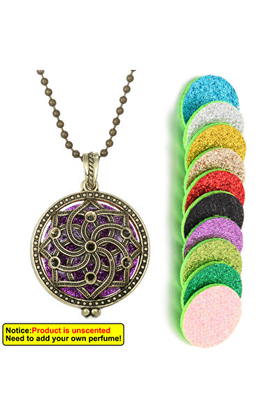 Choice قلادة كلاسيكية بتصميم كاليدوسكوب عطري جديد XN013-68-Ma10، قلادة عتيقة ...