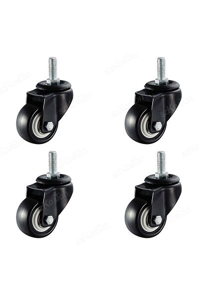 Choice 1.5 Inch 4 Activity 4pcs/kit Furniture Casters 1.5/2Inch M8/M10 Thread Stem Swivel Wheels Without/wi
