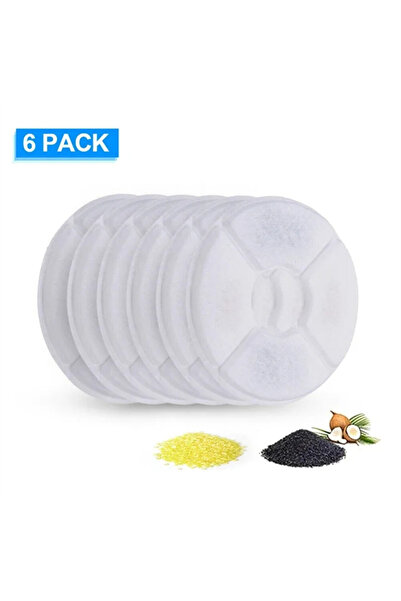 Choice 2.4L 6 pcs 2.4L Pet Cat Dispenser Drinking Water Fountain Activated Carbon Filters LED Automatic Fee