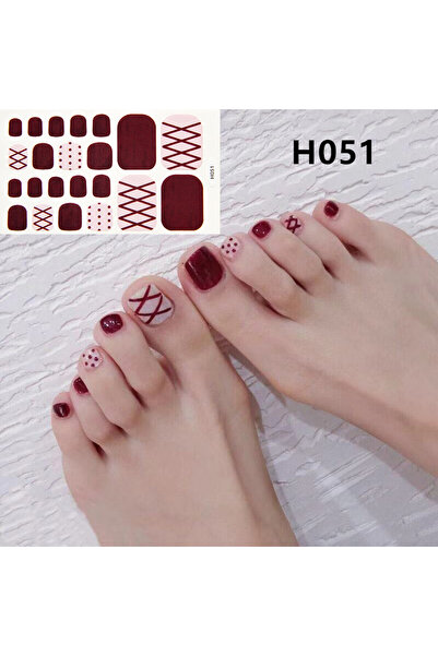 Choice H051 22Tips/Sheet Nail Sticker Adhesive Toenail Art Polish Tips French...