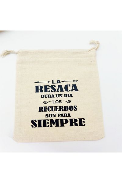 Choice 13x18cm 5pcs Beige 5pcs Spanish Personalized Cotton Wedding Gift Bag Single Pie Recovery Kit Limited