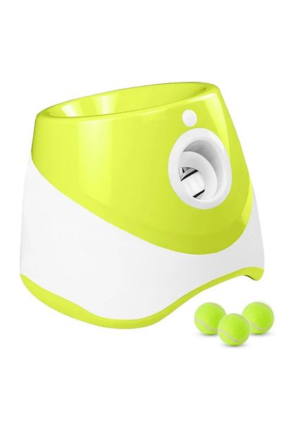 Choice Light Green Dog Ball Thrower Launcher Ball Launcher for Dogs with 3Tennis Ball Interacive Dog Toys F