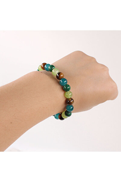 Choice سوار ذهبي اللون غني بالمال للنساء من تيكي بوهيمي مصنوع من حجر طبيعي وح...