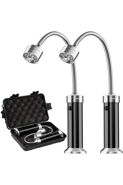 IWP 2pc Light With Box D2 2pcs Portable 360 Degree Magnetic Led Grill Light Lamp Adjustable Bbq Barbecue