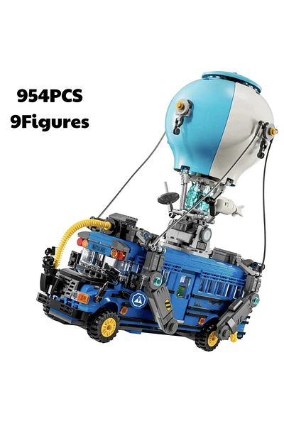 riceblock 77073 954pcs 2024 NEW Battle Model Bus Building Blocks Bricks Set Educational Toys For Children Birt