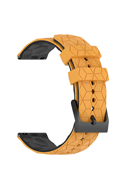 Choice حزام ساعة سيليكون أصفر وأسود 22 مم 20 مم لساعة WATCH GT 4 Pro 46mm وGT...