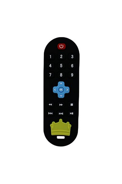 Choice Black Baby silicone remote control teether baby anti-eating hand teething stick cartoon soothing tee