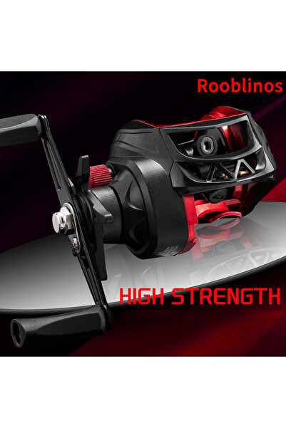 Choice1 بكرات صيد Rooblinos BR لليد اليسرى، وزن أقصى 8 كجم، بكرة صيد خفيفة ال...