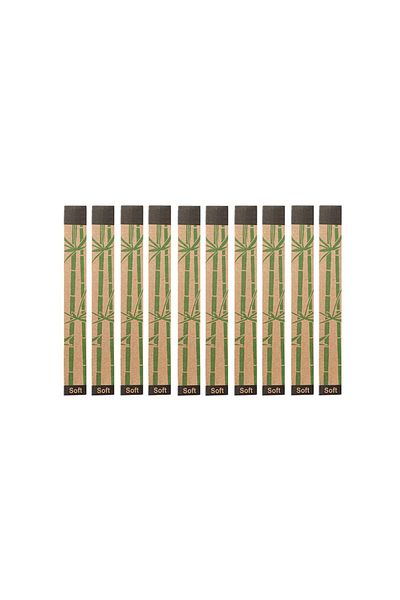 Choice A Box Of Ten Branch Cross Border Single Bamboo Toothbrush Set Natural Bamboo Toothbrush Tablet Set T