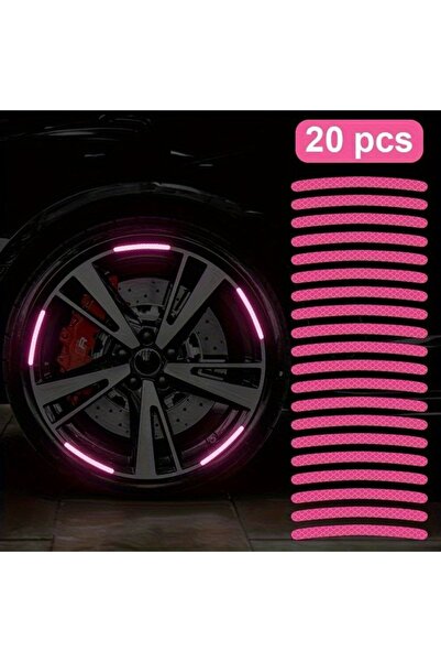 Choice 20 قطعة 20 قطعة إطارات سيارات، محاور عجلات، ملصقات عاكسة، ملصقات ملونة...