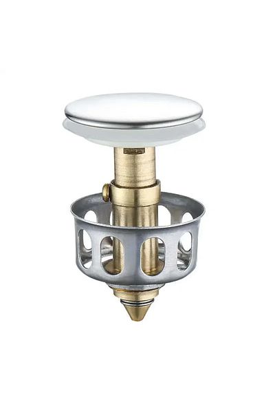 XMSJ 6BF035 Universal Metal Filter Valve Pop-up Drainer Basin Drains Waste Stopper Bathtub Strainer Plug