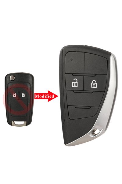 jingyuqin 2 Buttons jingyuqin Modified Flip Remote Car Key Shell Case for Vauxhall Opel Astra J Zafira B Insig