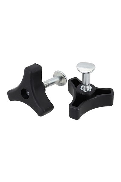 Choice A 2pcs Plastic Triple-Cornered Triangles Knob Handle Replacement Parts Nut Screw For Lawn Mower Mac.