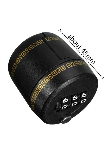 Choice black Plastic Bottle Password Lock Combination Lock Wine Stopper Vacuum Plug Device Preservation For
