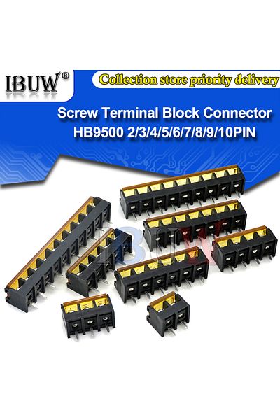Choice 2pin 5pcs Hb9500 2p 3p 4p 5p 6p 7p 8p 9p 10pin Pcb Screw Terminal Block Connector Hb-9500 300v 30a L