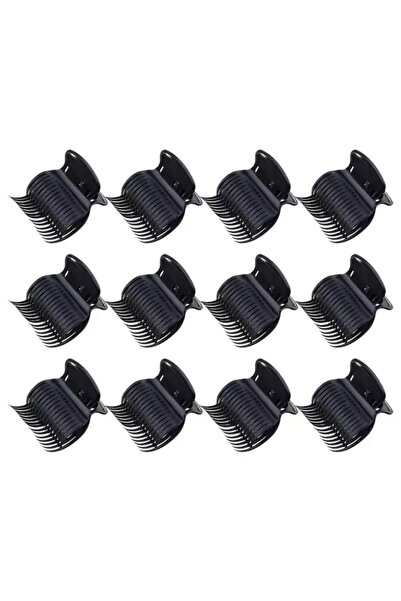 Choice 12pcs Black 12pcs/lot Salon Hot Roller Barrette Curly Hold Hair Clips ...