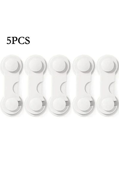 Choice 5PCS Short white 2/5PCS Multi-function Security Protection Locks Baby Safety Lock Child Protect Toi