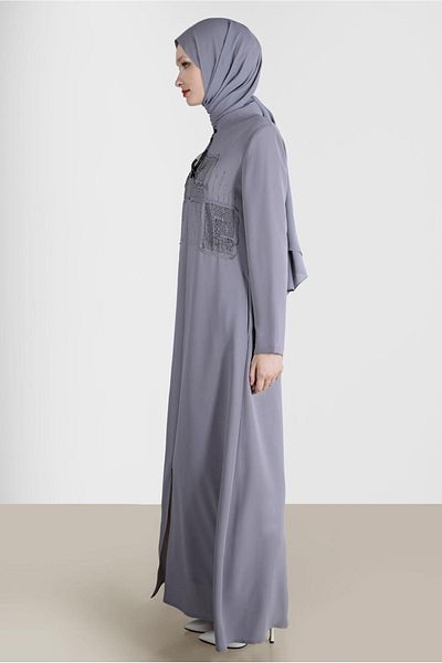 Alvina Λεπτομερή παλτό με στάμπα πέτρας 10523