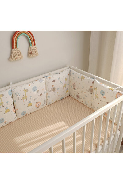 Choice Beige Baby Bed Bumper Newborn Bed Guardrail Anti-collision Removable W...