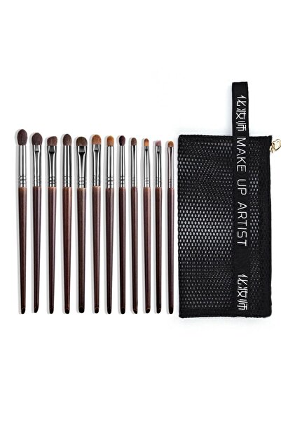 Choice1 مجموعة فرش مكياج من XQ12pcsmix OVW، 9/12 قطعة، مكياج العيون، شعر طبيعي، مجموعة فرش مكياج مستحضرات التجميل B